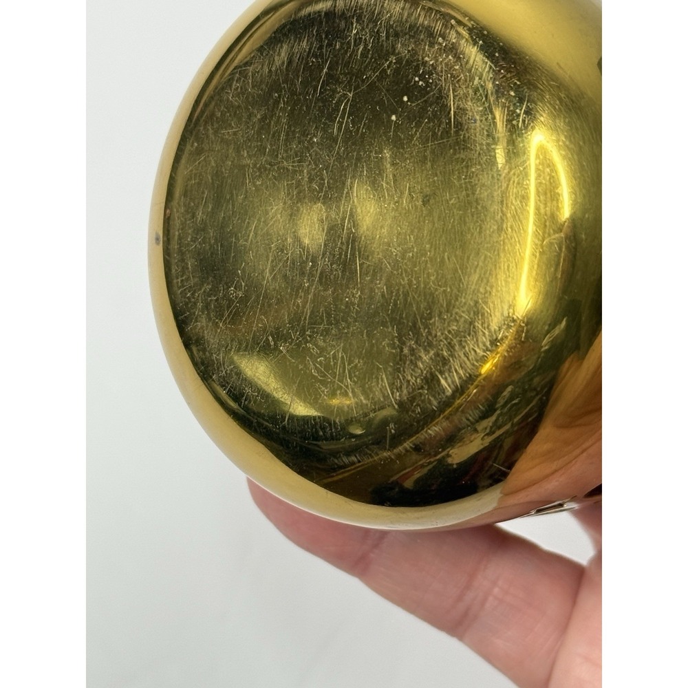 Brass Votive‎ Accent Candle Dish W/ Tea Light Holder Small Celestial Stars Ovals - Picture 3 of 9